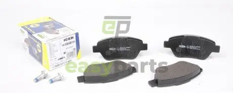 Колодки гальмівні (передні) Fiat Doblo 00-/Panda 03-/500 II 07-/Lancia Musa 04-12 ICER 181648-701