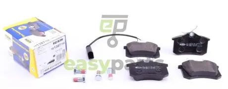 Колодки гальмівні (задні) Ford Galaxy 95-06/VW Sharan/Seat Alhambra 95-10/Ibiza 03-08 (+датчик) ICER 181387-700