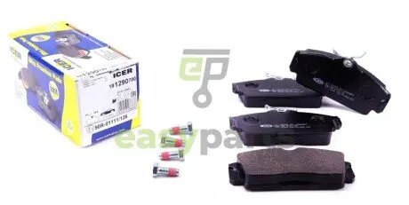 Колодки гальмівні (передні) Nissan Almera 00-06/Primera 96-02 ICER 181290-700