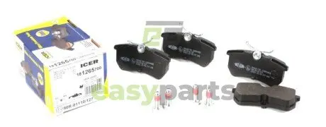 Колодки гальмівні (задні) Ford Focus 98-05/Fiesta V/VI 05- ICER 181265-700