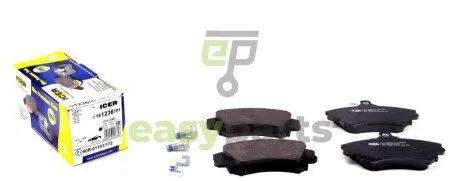 Колодки гальмівні (передні) Mitsubishi Carisma 95-06/Volvo S40 I/V40 95-04 ICER 181236-701