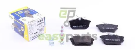 Колодки гальмівні (задні) Mitsubishi Colt 04-12/Space Star 98-04/Carisma 95-06/Volvo S40/V40 95-04 ICER 181165-700