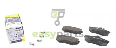Колодки гальмівні (передні) Seat Cordoba/Ibiza/VW Caddy/Golf/Polo 91-04/Passat B3/B4 88-97 ICER 181156-700