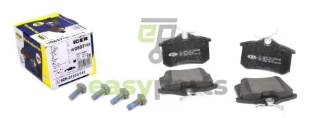 Колодки гальмівні (задні) Audi/Seat/Skoda Fabia/Octavia/VW Caddy/Passat 96-/Citroen/Peugeot 00- ICER 180697-703
