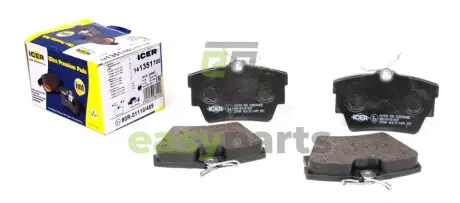 Колодки гальмівні (задні) Renault Trafic/Opel Vivaro/Nissan Primastar/Interstar 01-/NV300 16- ICER 141351-700