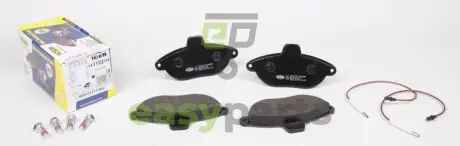 Колодки гальмівні (передні) Citroen Jumpy/Fiat Scudo/Ulysse/Peugeot Expert/806 95-06 (+датчики) ICER 141122-700