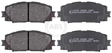 Гальмівні колодки пер. Prius 08- A.B.S. 37755