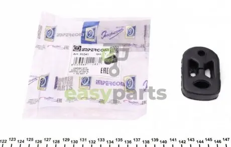 Гумка глушника Peugeot 206/306 93- IMPERGOM 31041