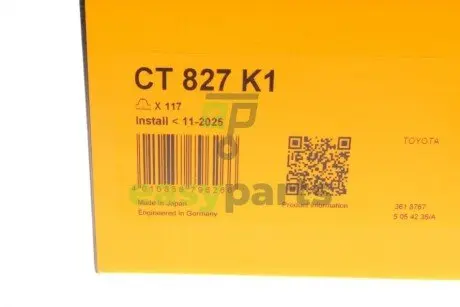 Комплект (ремінь+ролики) Contitech CT827K1