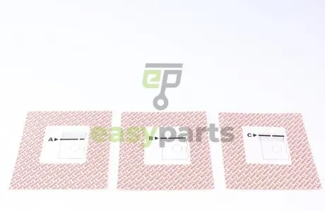 Кільця поршневі Citroen Berlingo/Peugeot Partner 1.8D 96-02 (80.0mm/STD) (1.98-2-3) MAHLE / KNECHT 011 54 N0