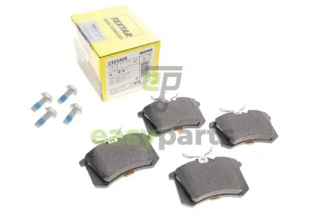 Колодки гальмівні (задні) Citroen C3/C4 09-/Renault Scenic/Megane 99- (87x53x16.2) (Lucas) TEXTAR 2355406