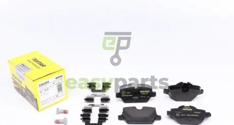 Колодки гальмівні (задні) BMW 3 (E90/E92) 00-13/1 (E81/82/87) 03-13 (TRW) Q+ TEXTAR 2362303