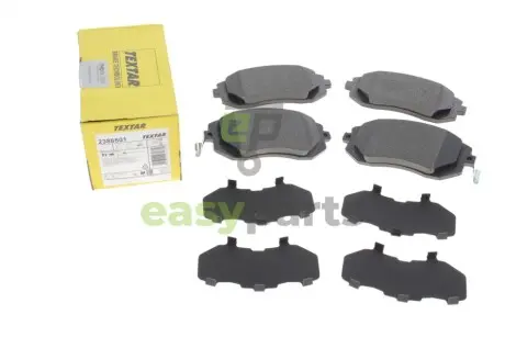 Колодки гальмівні (передні) Subaru Forester/Legacy 02-09 (Tokico) TEXTAR 2386501