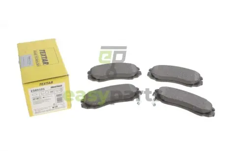 Колодки гальмівні (передні) Hyundai Sonata/Tucson/Kia Sportage 01- (Mando) Q+ TEXTAR 2389101