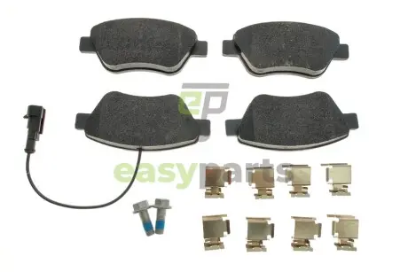 Колодки гальмівні (передні) Fiat Doblo/Citroen Nemo/Peugeot Bipper 08- (Bosch) Q+ (з датчиком) TEXTAR 2397903