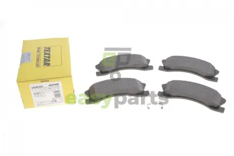 Колодки гальмівні (передні) Jeep Grand Cherokee II 99-05 (Akebono) TEXTAR 2408301