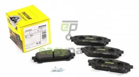 Колодки гальмівні (задні) Subaru Impreza/Forester 99- (Akebono) TEXTAR 2433101