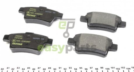 Колодки гальмівні (задні) Citroen C4 06- (Bosch) Q+ TEXTAR 2454001 (фото 1)