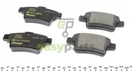 Фото колодки гальмівні (задні) Citroen C4 06- (Bosch) Q+ TEXTAR 2454001 Колодки гальмівні (задні) Citroen C4 06- (Bosch) Q+ TEXTAR 2454001