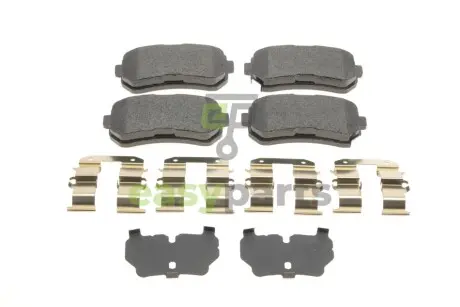 Колодки гальмівні (задні) Hyundai ix35/Sonata/Kia Cerato/Sportage 09- (Mando) Q+ TEXTAR 2529201