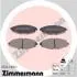 Гальмiвнi колодки дисковi переднi ZIMMERMANN 232411601 (фото 1)