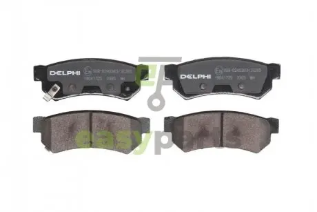 Гальмiвнi колодки дисковi заднi Delphi LP3305