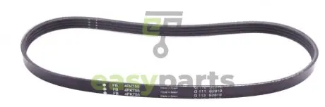 Ремінь генератора Fiat Ducato 1.9D/TD 98-02/2.0JTD 01- (PS) INA FB 4PK755