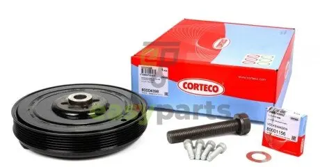 Шків колінвалу VW LT/T4/Crafter 2.5TDI (к-кт болти + шайба) CORTECO 80004398