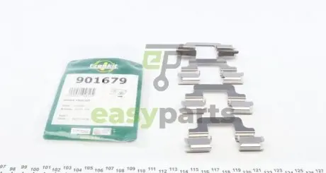 Планка супорта (заднього) прижимна (к-кт) VW Golf V/IV/Passat 04- (Lucas) FRENKIT 901679