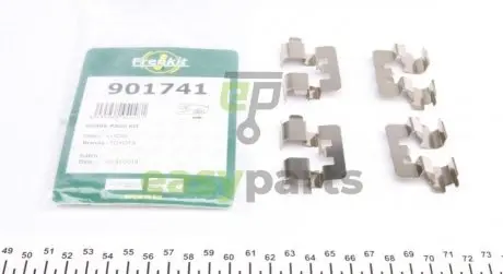 Планка супорта (заднього) прижимна (к-кт) Toyota Corolla 02-07 (Lucas) FRENKIT 901741