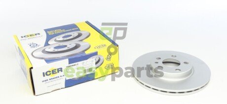 Диск гальмівний (передній) Citroen Jumpy/Fiat Scudo/Peugeot Expert/806 95-06 (257x20) (з покр) (вент) ICER 78BD4683-2