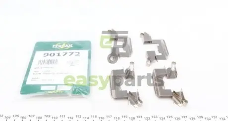 Планка супорта (переднього) прижимна (к-кт) Ford Fiesta VI 08- (Lucas) FRENKIT 901772
