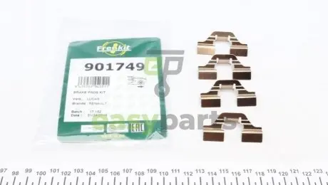Планка супорта (заднього) прижимна (к-кт) Renault Scenic I/Megane II 98- (Lucas) FRENKIT 901749