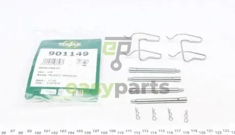Планка супорта (заднього) прижимна (к-кт) MB Vito (W638) 96-03 (Ate) FRENKIT 901149