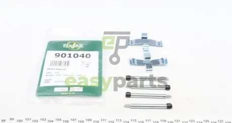 Планка супорта (заднього) прижимна (к-кт) MB E-class (W210) 96-03 (Ate) FRENKIT 901040