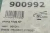 Планка супорта (переднього) прижимна (к-кт) Citroen Saxo 96-04/Peugeot 205/305/405 79-98 (Bendix) FRENKIT 900992 (фото 6)