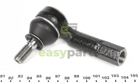 Наконечник тяги рульової (L) Seat Cordoba/Ibiza/Toledo 93-02/VW Caddy II/Polo 94-04 RTS 91-90903-2