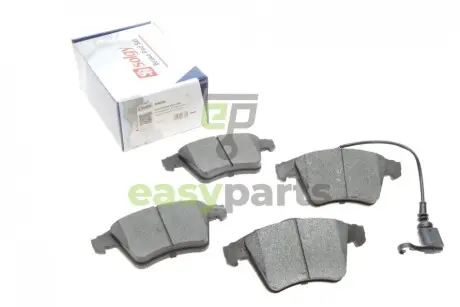 Колодки гальмівні (передні) VW T5 03- (18mm/17.6mm)/(з датчиками) Solgy 209026