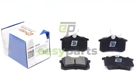 Колодки гальмівні (задні) Audi A4/A6 97-08/Renault Scenic/Megane 99- (Lucas) Solgy 209109