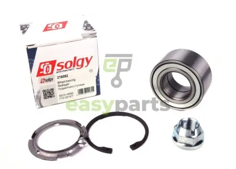 Підшипник маточини (передньої) Renault Kangoo 08- (37x72x37) (+ABS) R14 (к-кт) Solgy 216082