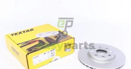 Диск гальмівний (передній) Fiat Punto 05-/Opel Corsa 06- (257x22) PRO TEXTAR 92145703