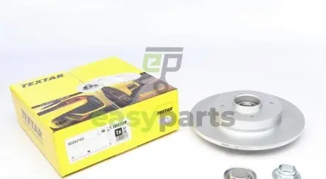 Диск гальмівний (задній) Citroen C3/C4 /Peugeot 207/307 05- (249х9) (d=30mm) (з підшипником) PRO TEXTAR 92202103