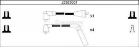 Комплект проводiв запалювання NIPPARTS J5385001
