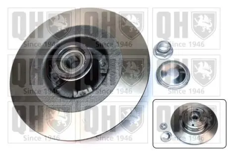 Гальмiвнi диски з пiдшипником Renault Scenic II/Megane II 03-10 QUINTON HAZELL BDC5616