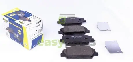 Колодки гальмівні (передні) Hyundai i30 11-/Veloster 12-17/Kia Cee'd/Pro Cee'd 12-/Cerato 13- ICER 182090