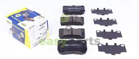 Колодки гальмівні (задні) Lexus GS III/IV/IS II/III 05-/Toyota Crown XII/XIII 03-12/Mark X/Reiz 04- ICER 182060