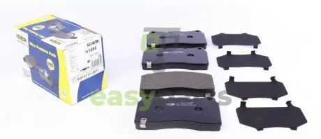 Колодки гальмівні (передні) Opel Insignia 08-17/Astra J/Tesla S/X/VW Golf VII 12-/Renault Megane 17 ICER 181990