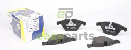 Колодки гальмівні (передні) BMW 3 (E90-93/F30/F80) 04-/5 (E60-61)/6 (E63-64)/7 (E65-67) 01-10/X1/Z4 ICER 181940