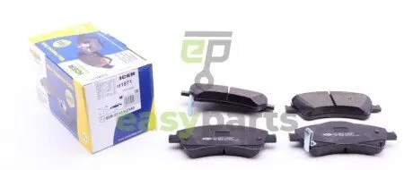 Колодки гальмівні (передні) Toyota Avensis/Verso 08-18/Corolla/Auris 06-15 ICER 181871