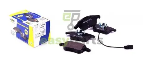 Колодки гальмівні (передні) Audi A4 07-18/Audi A5 07-/Audi Q5 12-17 (+датчик) ICER 181864